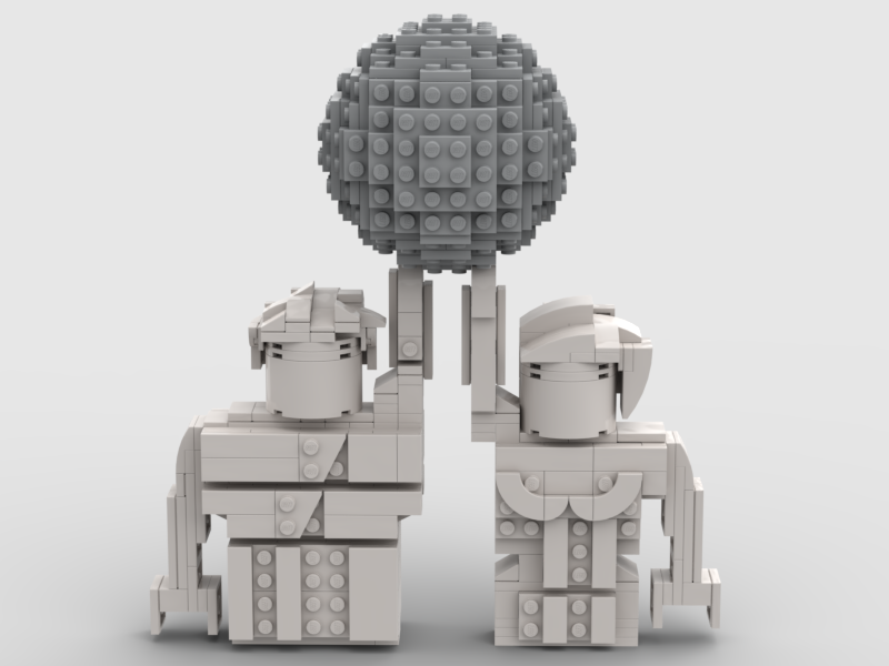 Jor-EL and Lara Lor-Van Statue (Superman's Parents in Fortress of Solitude)