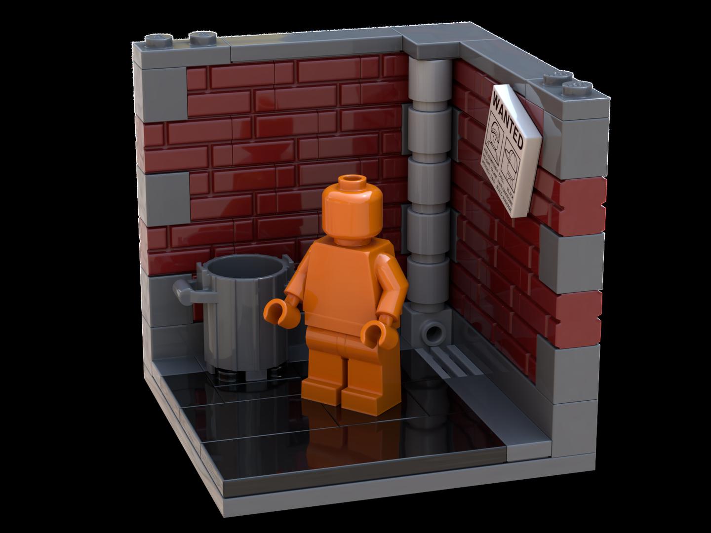 Back Alley Minifig Display