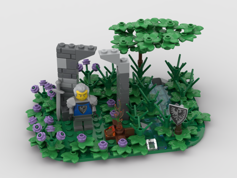 Old medieval archway on the river