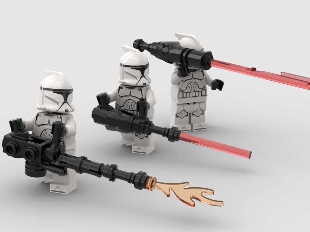 Star Wars minifigure custom weapons