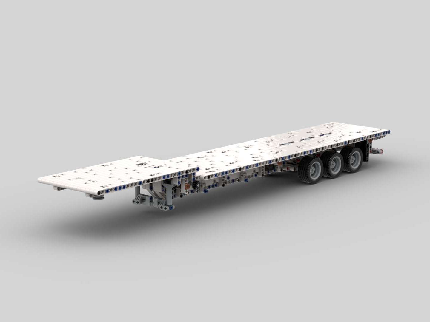 Step deck semi trailer