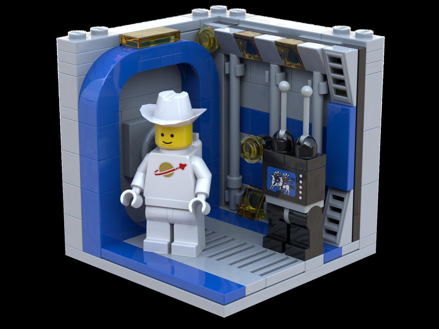 Classic Space Cowboy Minifig Display