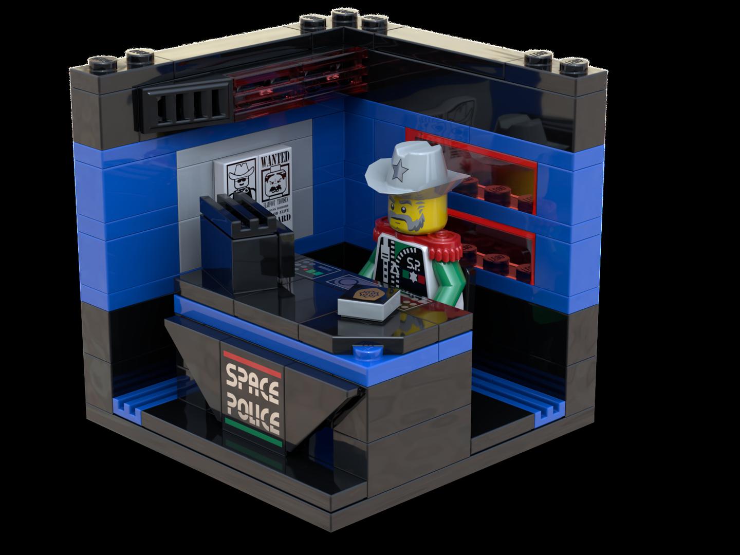Classic Space Sheriff Minifig Display