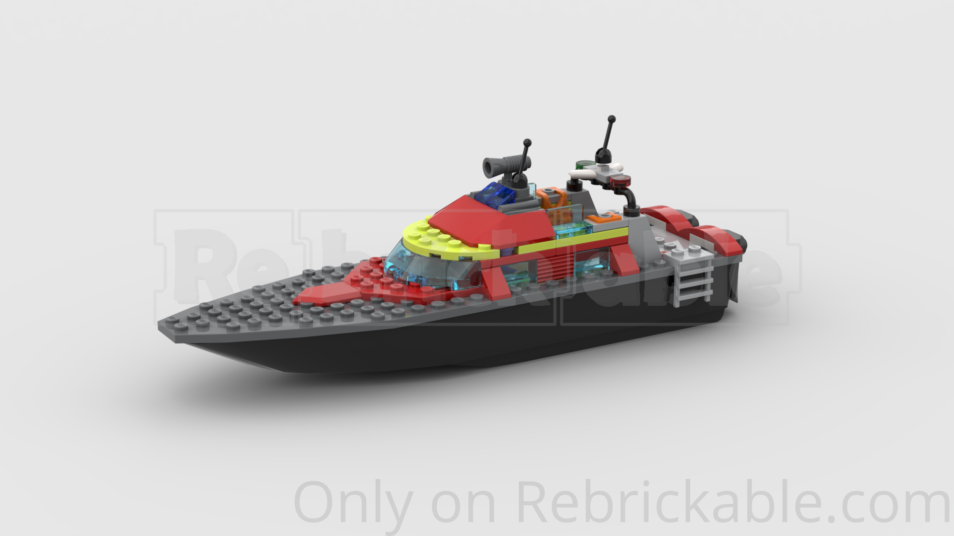 City fast fire rescue boat alternate build