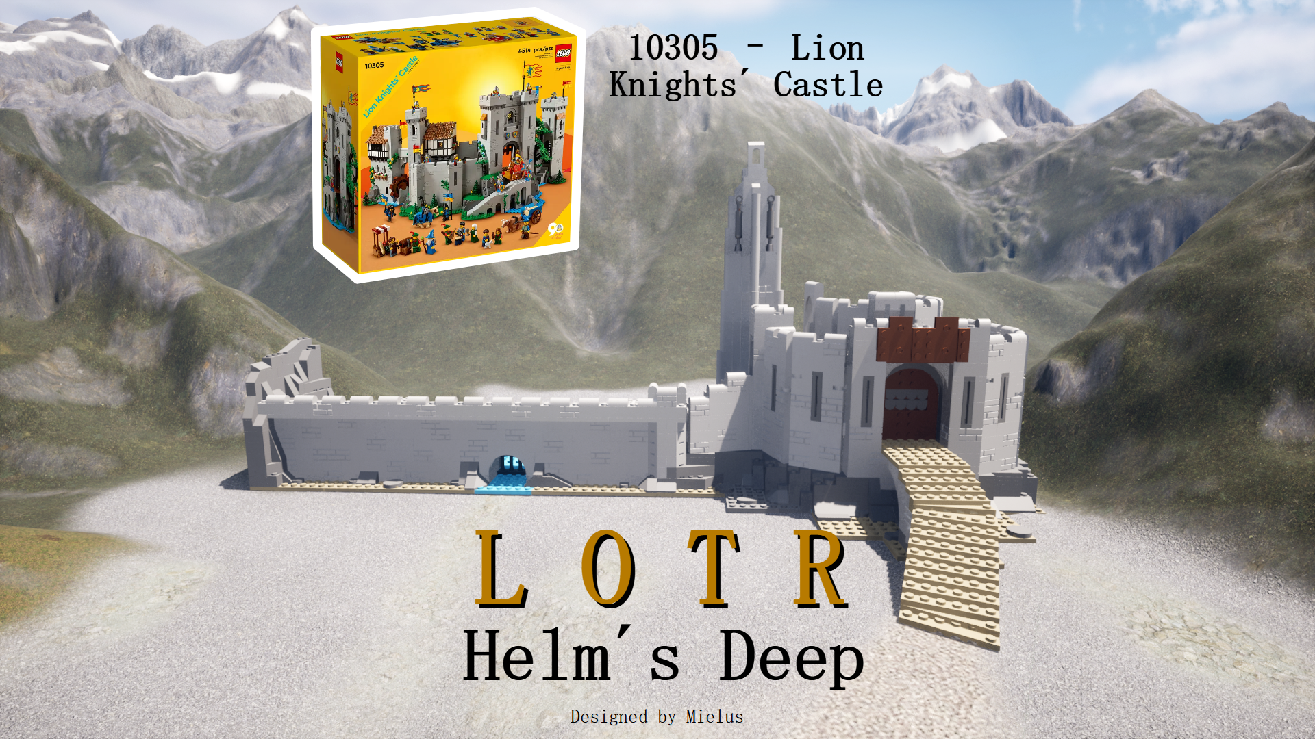 LOTR: Helm's Deep (Alternate Build for 10305 Lion Knights' Castle) alternate build