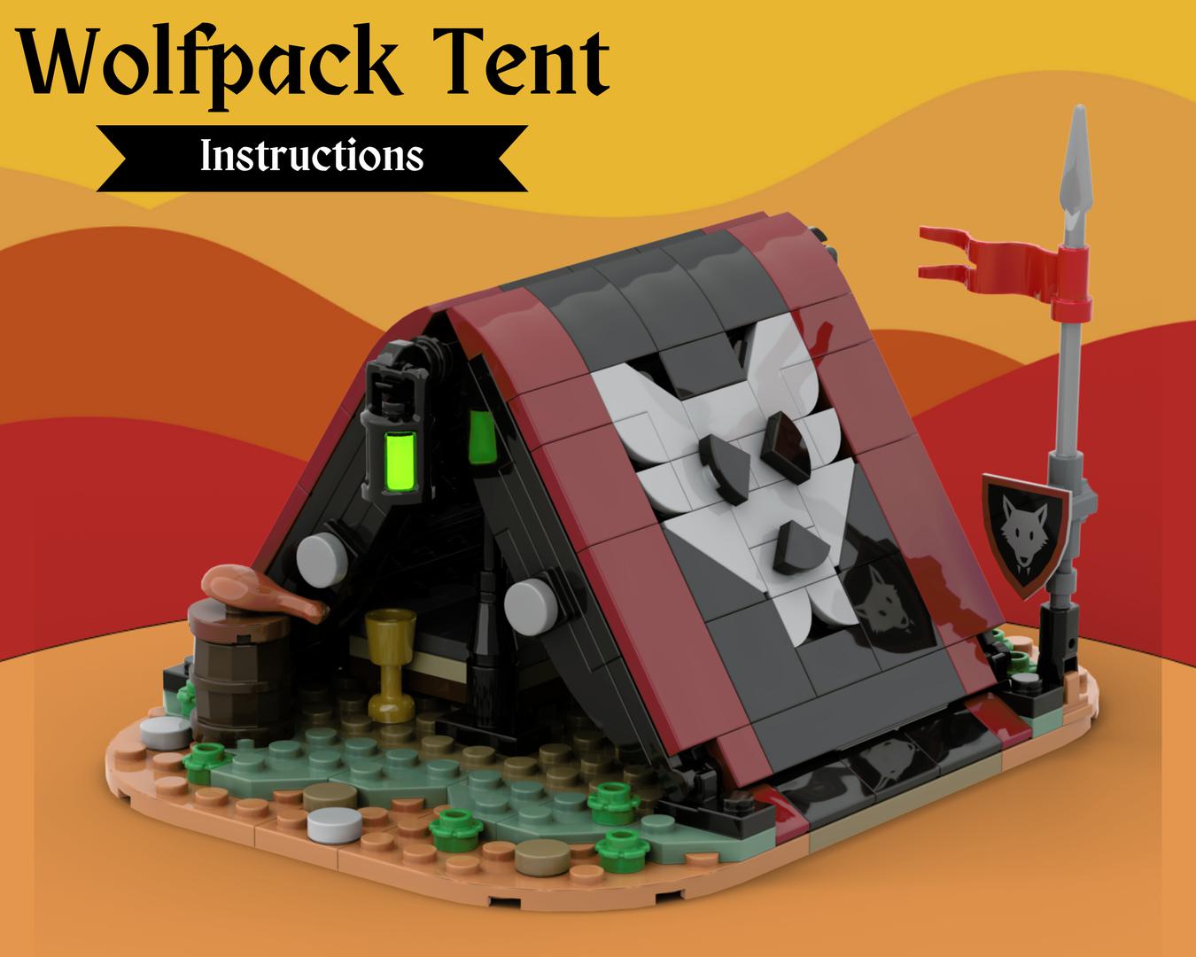 Wolfpack Bandit Tent - Lego castle Moc