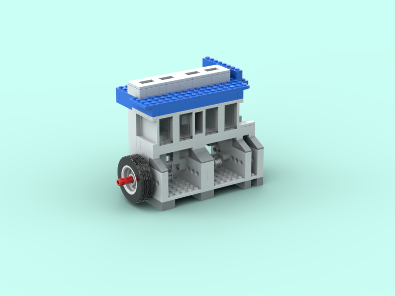 inline 4 Lego vacuum engine 2x2