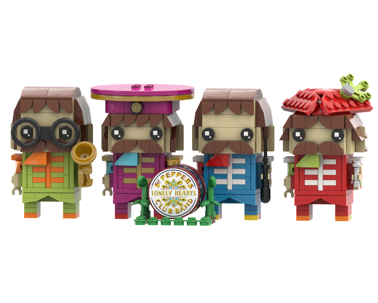 The Beatles - Sgt. Pepper's Lonely Hearts Club Band Brickheadz