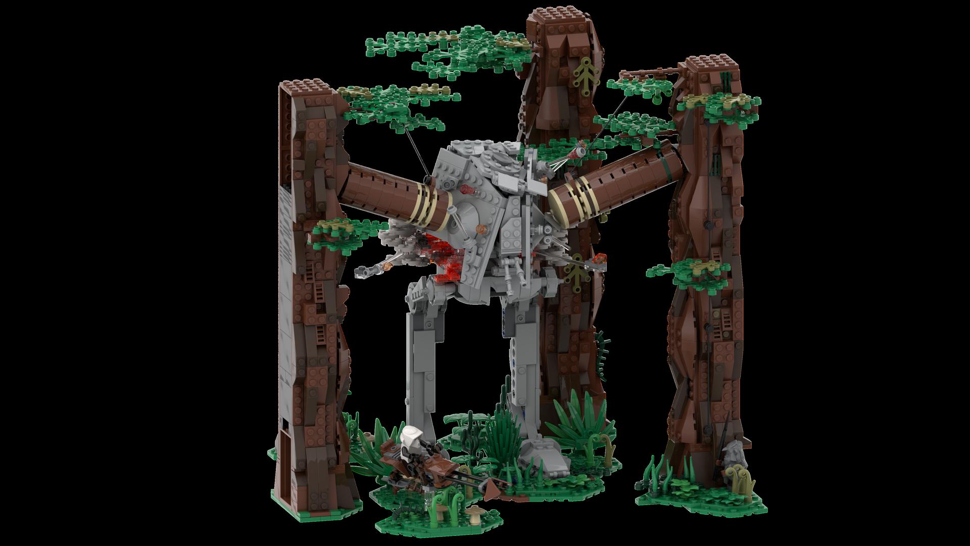 Endor AT-ST takedown!