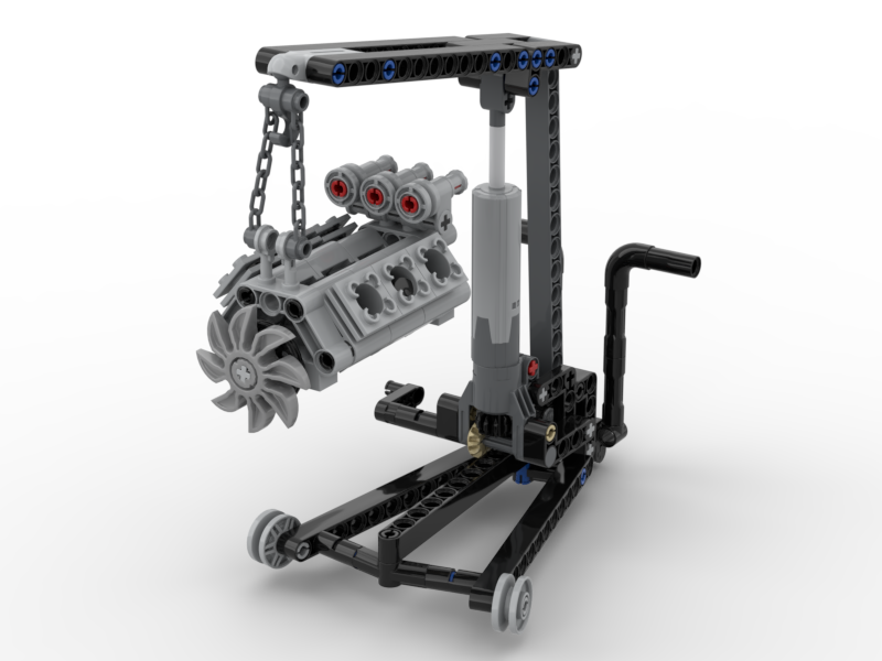 foldable engine crane lego technic