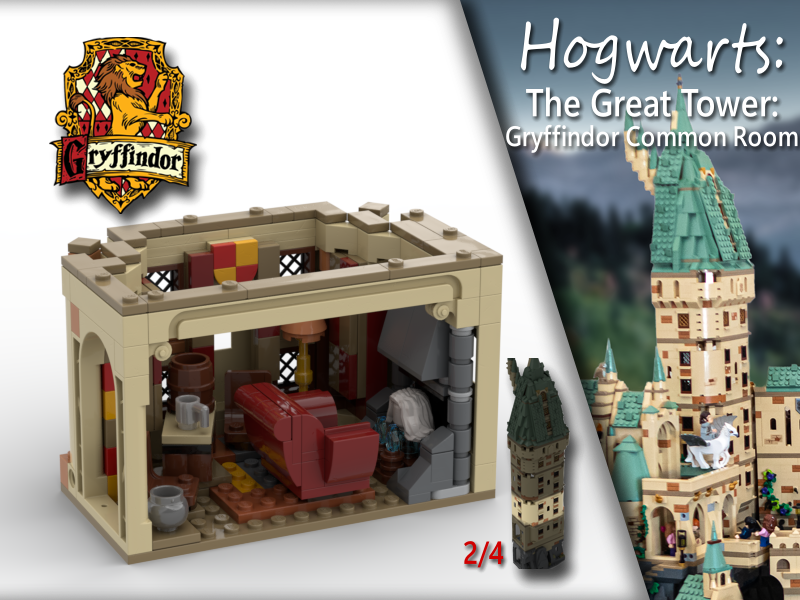 HP Modular - Red Common Room - Great Tower 2/4