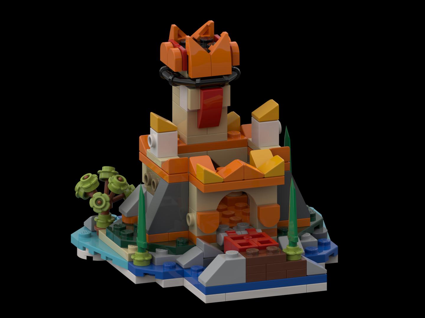 40593 Orange Castle alternate build