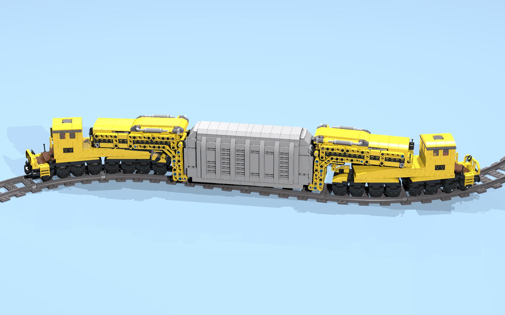 32-Wheel Gooseneck Wagons with Transformer