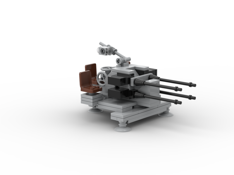 German WW2 Flakvierling 38 MOC - Outdated