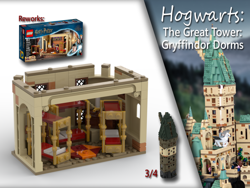 HP Modular - Gryffindor Dorms Rework - Great Tower 3/4