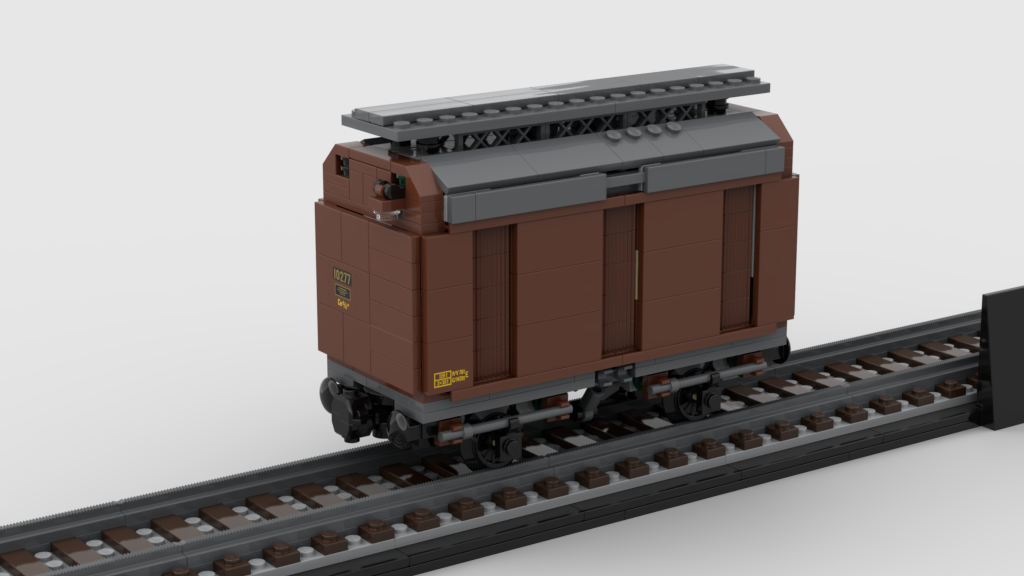 Goods wagon 8-wide - alternate for 10277