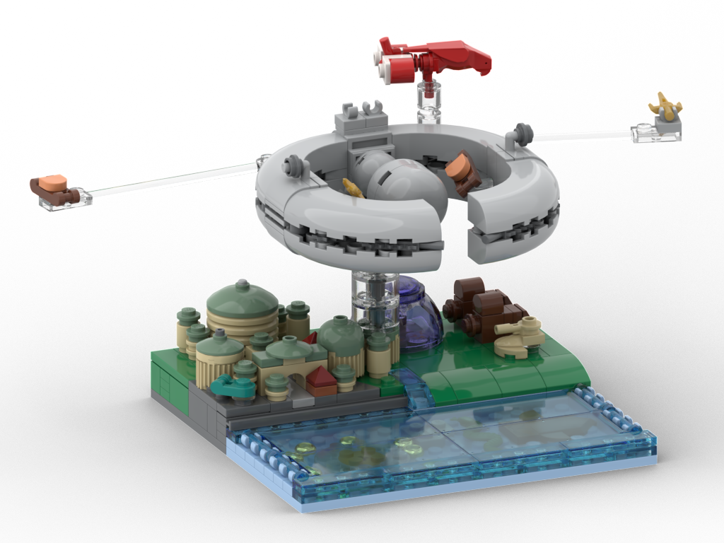 Micro Lucrehulk with Naboo scenery