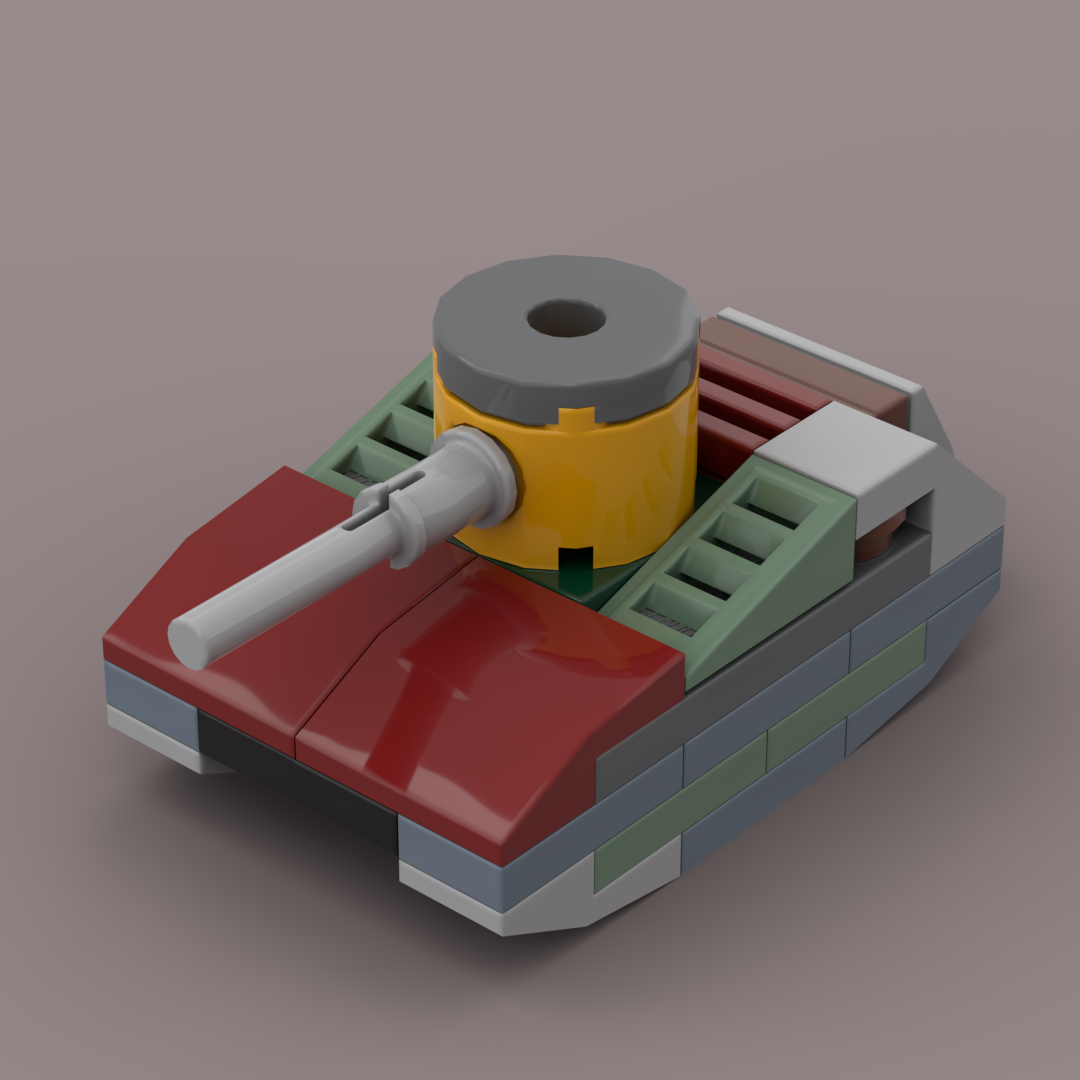 mini tank from LEGO Star Wars set 75369: Boba Fett Mech alternate build