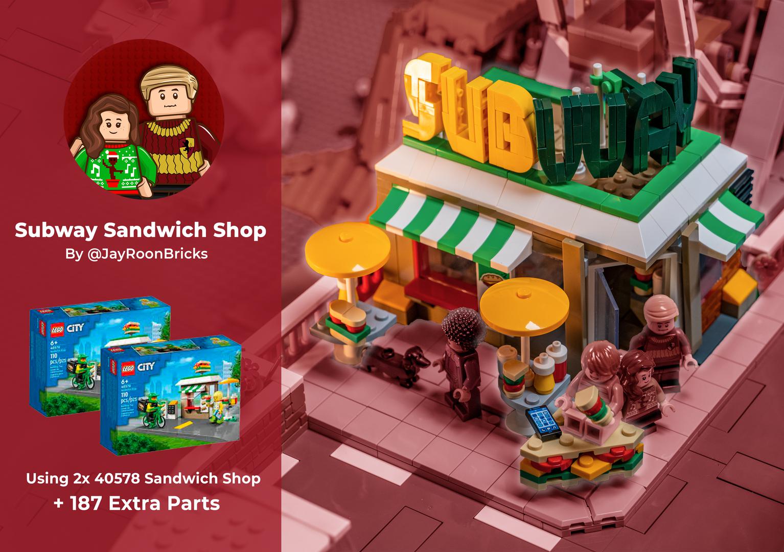 Subway MOC (2x 40578 Sandwich Shop)