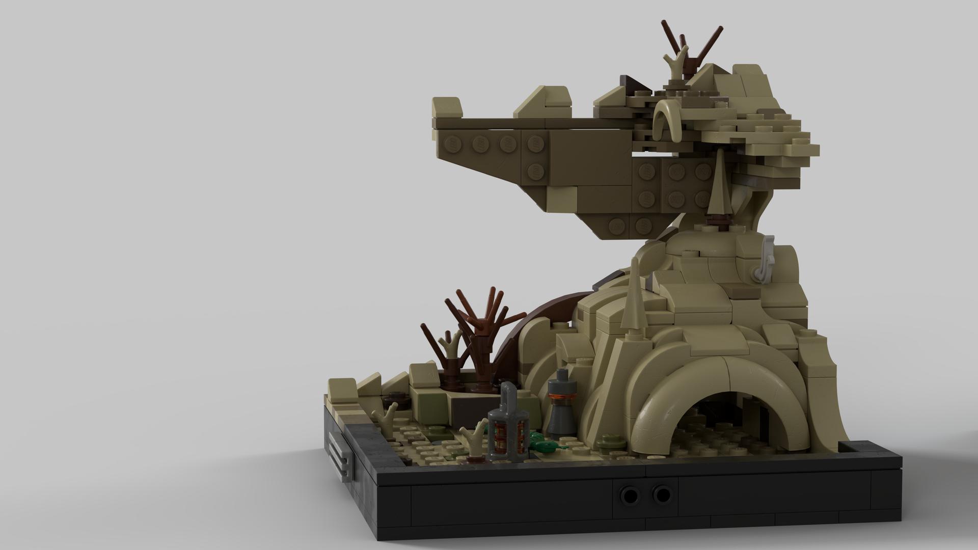 Jagobah book stand alternate build