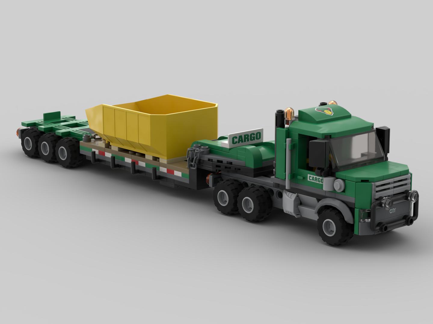 Cargo Truck &amp; Lowboy Trailer