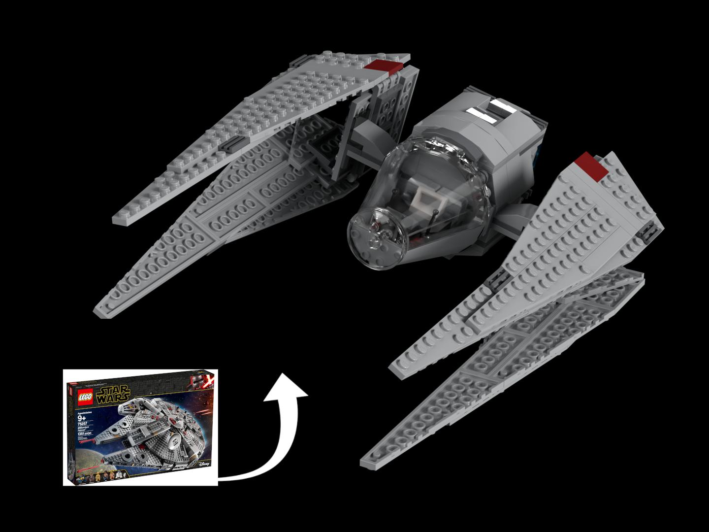 75257-1 Millennium Star Fighter alternate build