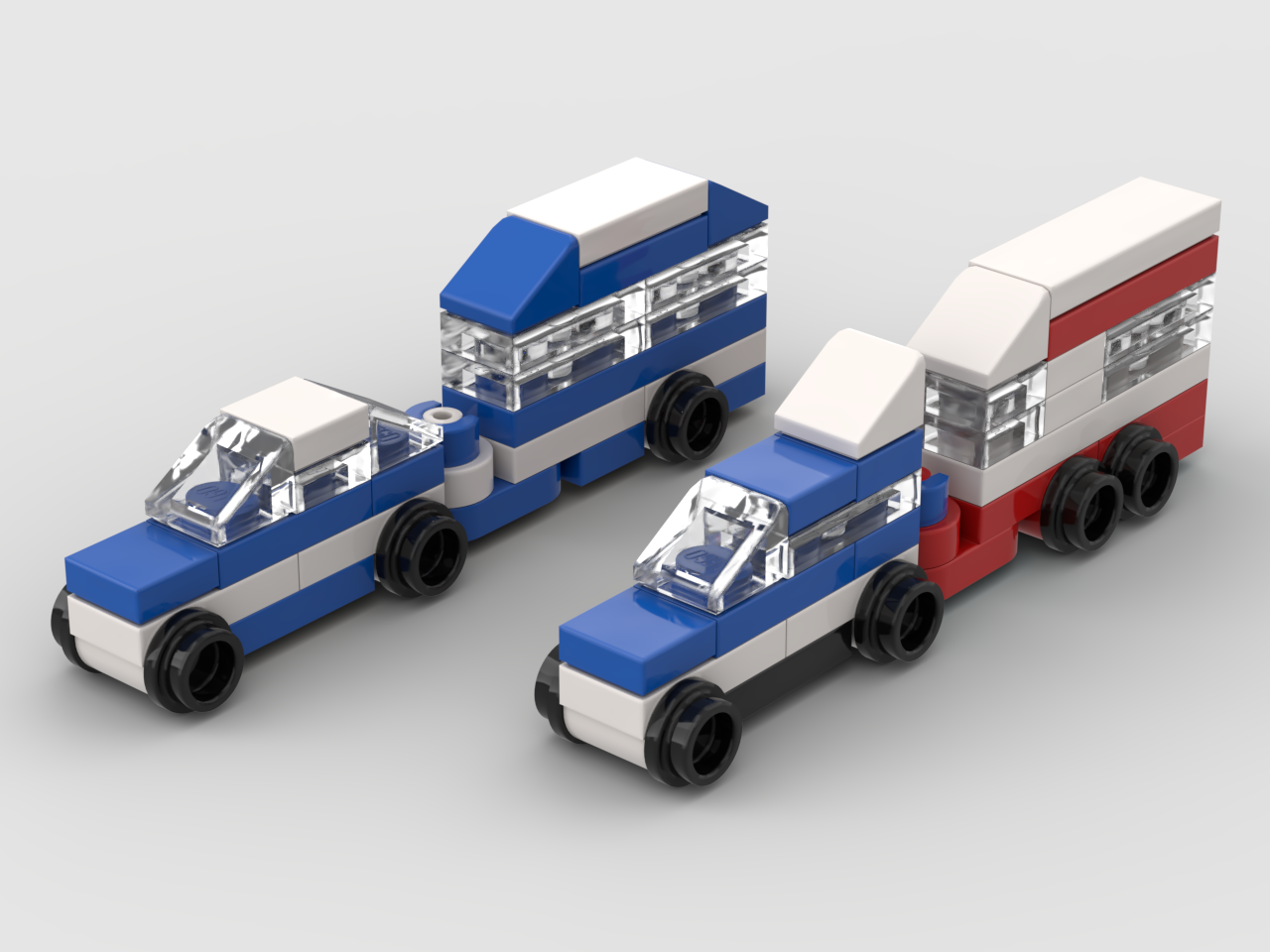 Set Car with Camper - (microscale version)