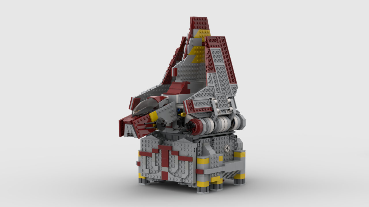 Rho-class transport shuttle (Under side cargo hull and vertical wing build only)