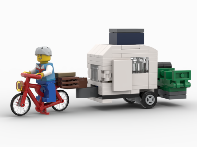 LEGO Bicycle-towed Mini Camper