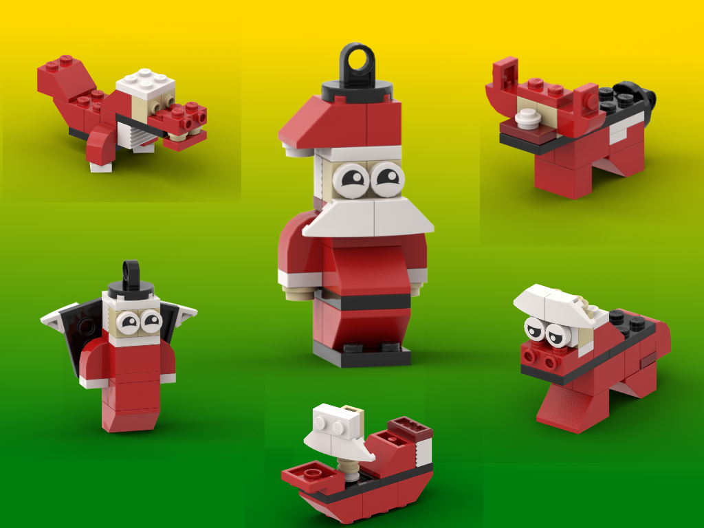 Santa Ornament 6-in-1