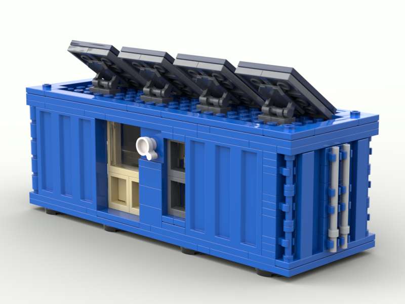 Shipping container cafe