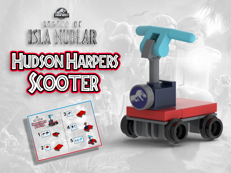 Jurassic World - Legends of Isla Nublar - Hudson Harpers Scooter