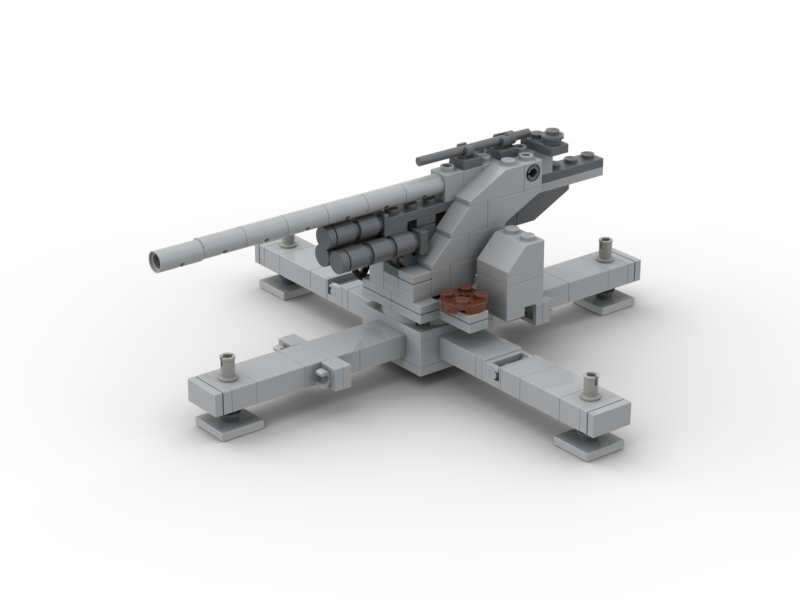 German WW2 Flugzeugabwehrkanone 36 MOC - Outdated