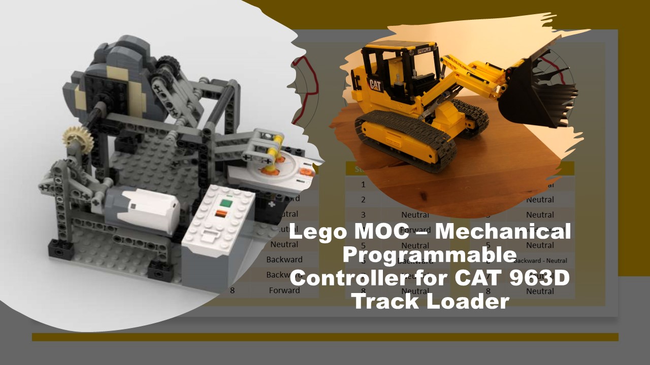 Lego MOC - Mechanical Programmable Controller for CAT 963 Track Loader