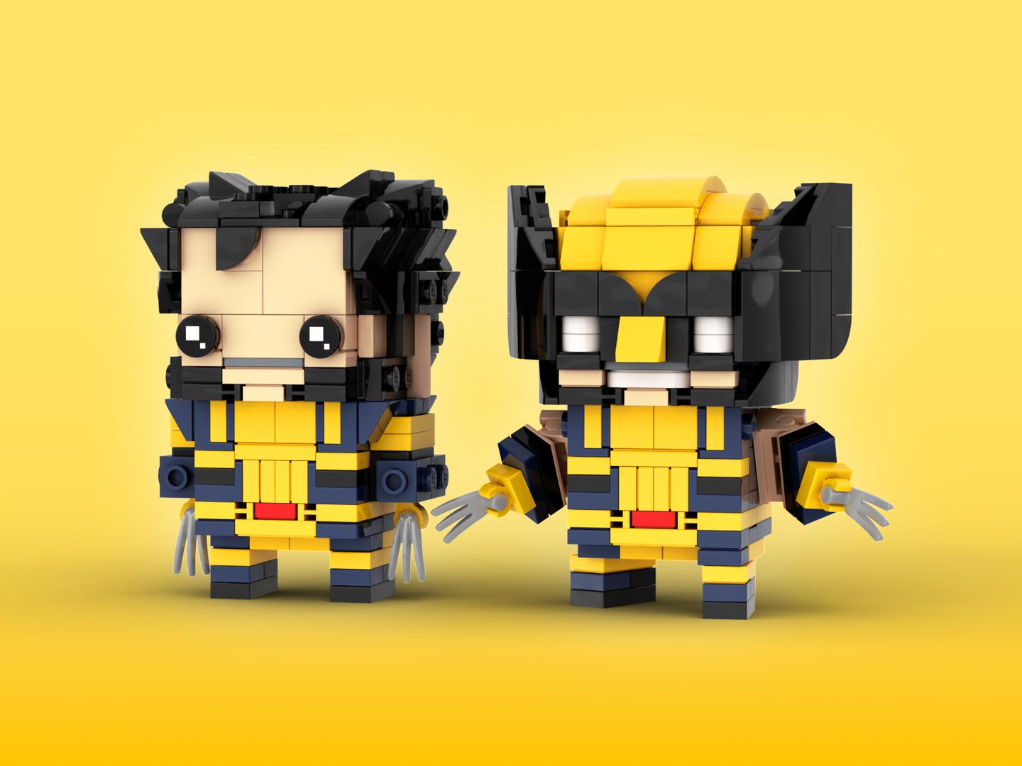 Wolverine Brickheadz LEGO MOC - Deadpool &amp; Wolverine