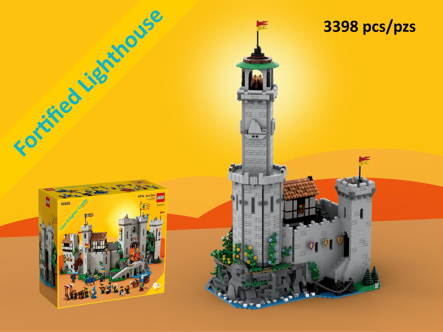 Fortified Lighthouse - 10305 Lion Knight's Castle Alternative Build