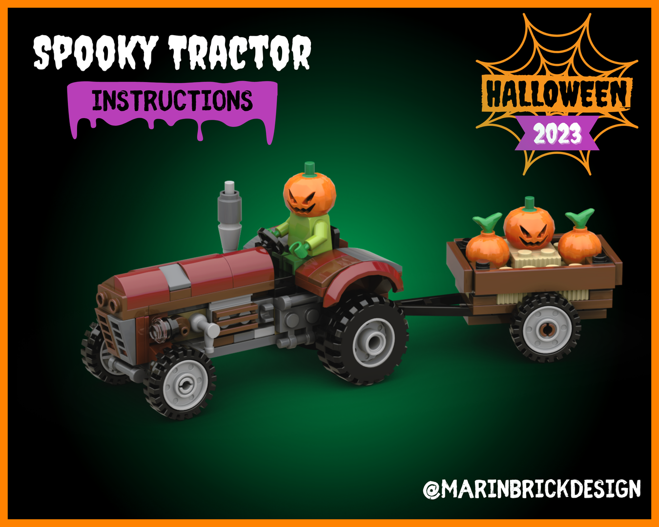 Halloween Tractor - Lego Spooky Halloween Moc