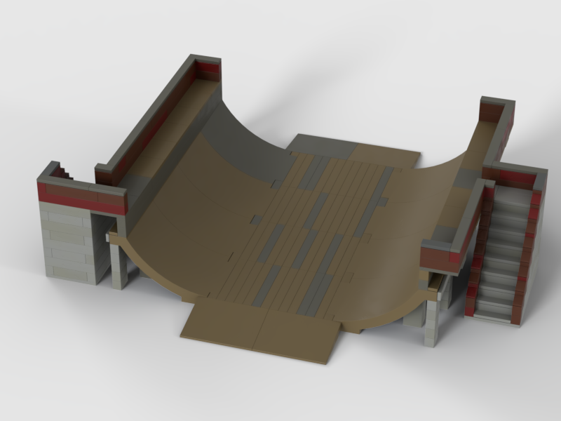 Skate Vert Ramp (MOC-159536) - LEGO MOC | MOC Tracker