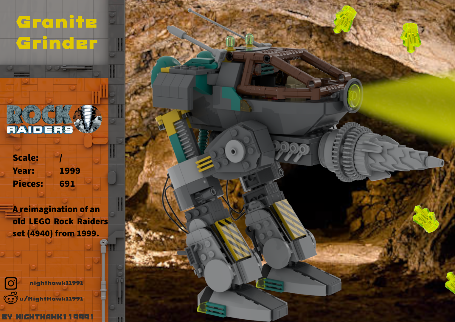 Lego Rock Raiders Granite Grinder