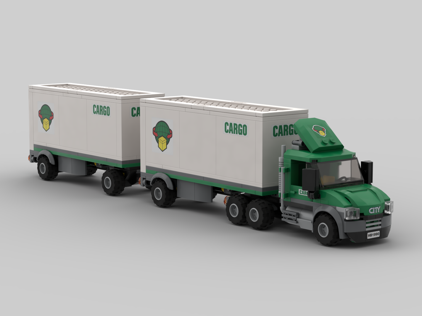 Cargo Truck &amp; Double Trailers