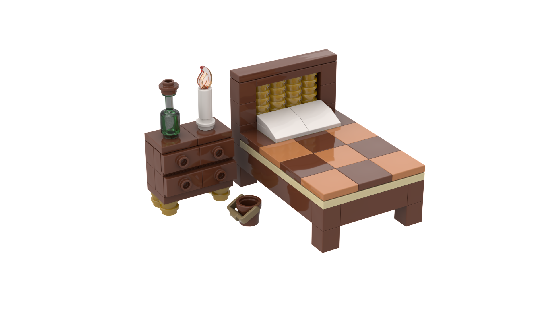 LEGO bed 04 - Grumpy old man.