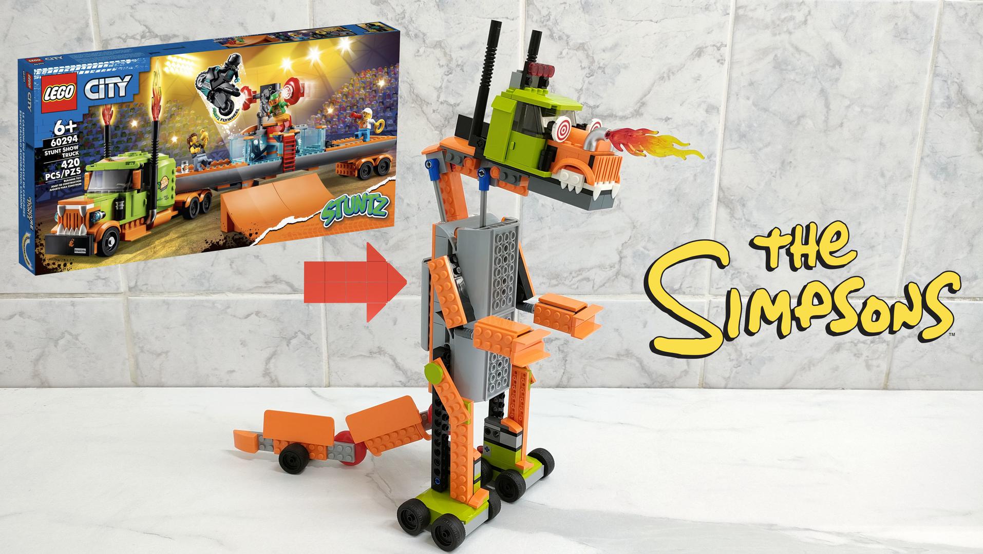 Truckasaurus from The Simpsons | Alt build of set 60294
