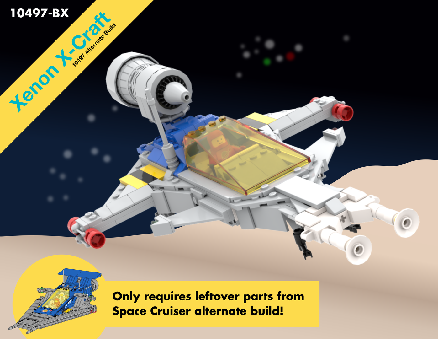 Xenon X-Craft (10497 Alt-Leftover Parts Build)