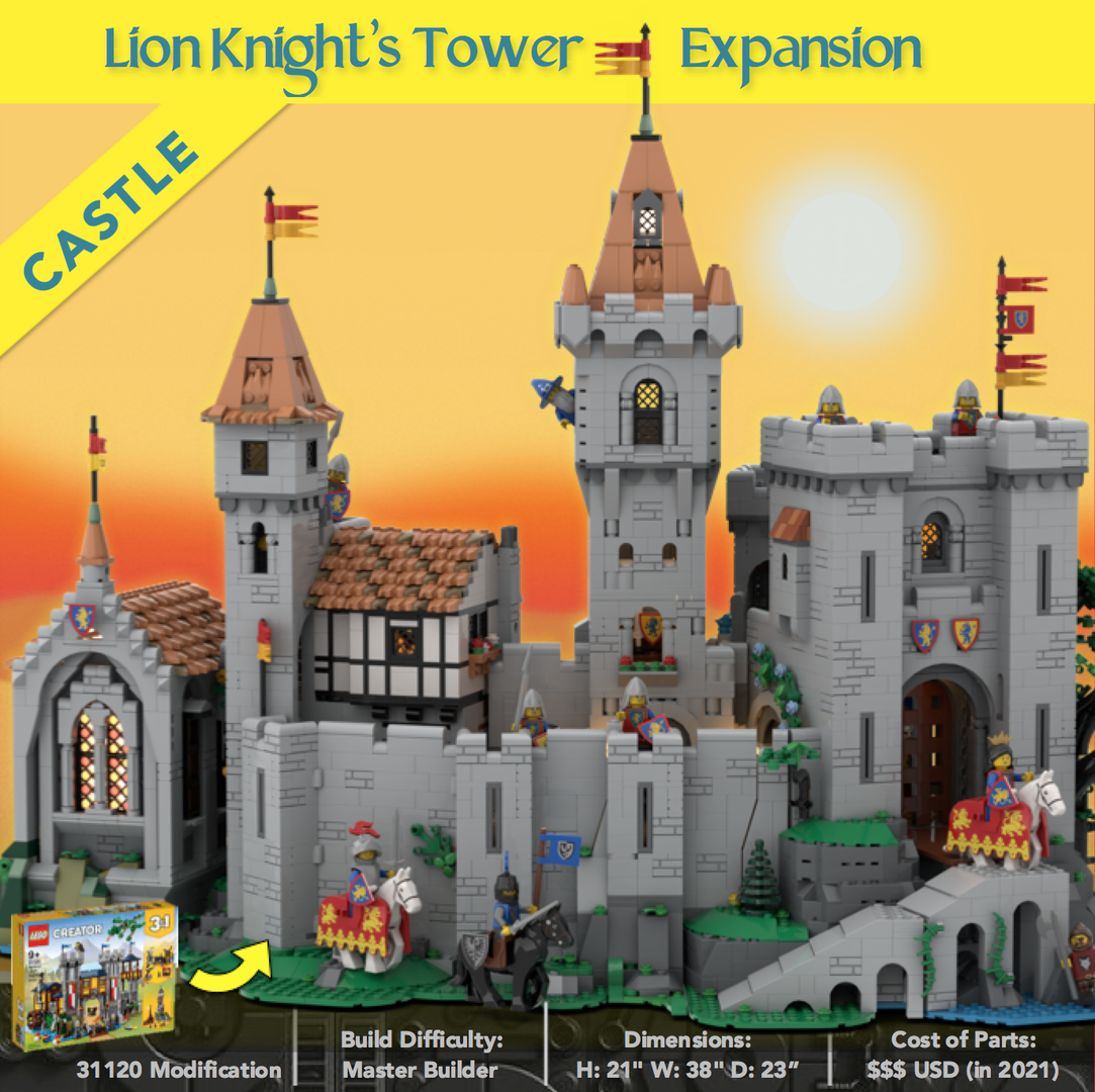 Lion Knight's Tower - 10305 Castle Expansion
