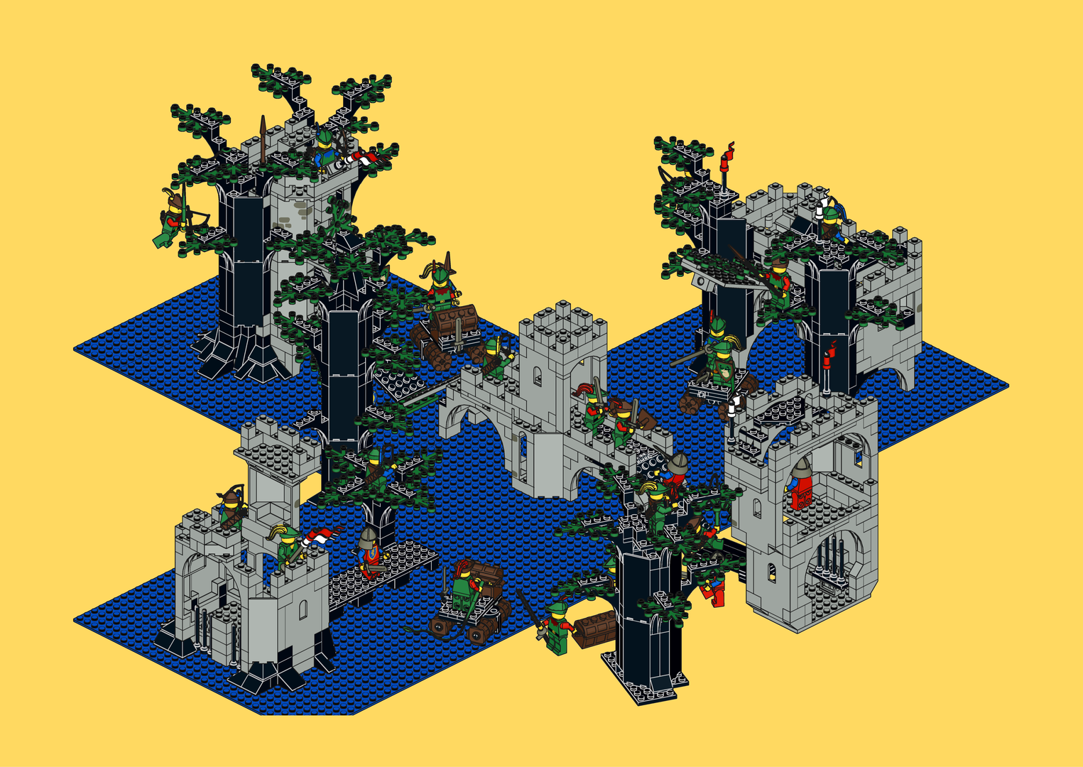 6077-2 Forestmen’s River Fortress - alternative models