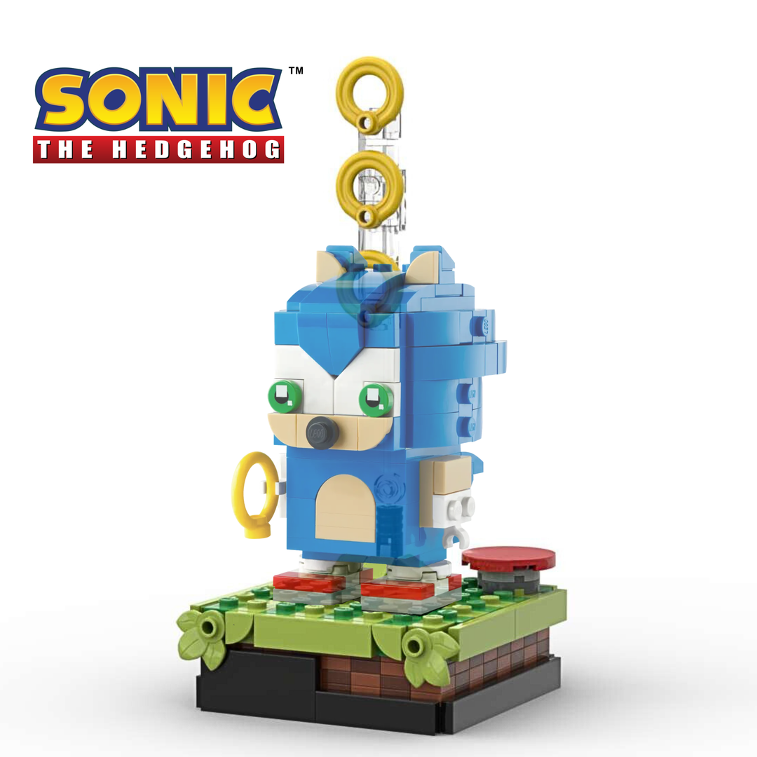 Diorama for Sonic Brickheadz 40627 - Alternate Build of Sonic the Hedgehog™ – Green Hill Zone 21331 alternate build