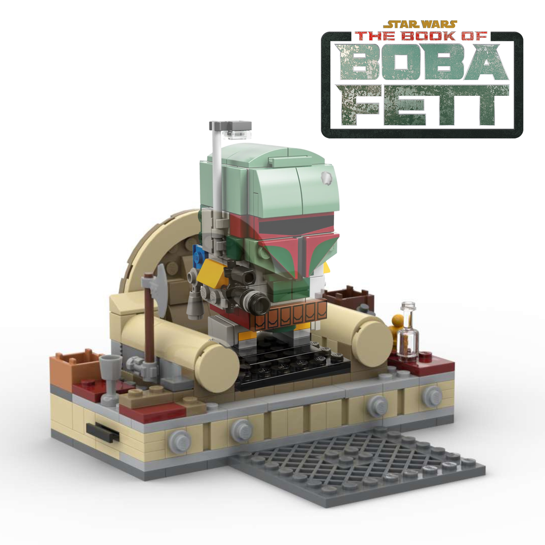 Diorama for Boba Fett’s Brickheadz 41629 - Alternate Build of Boba Fett’s Throne Room 75326 alternate build