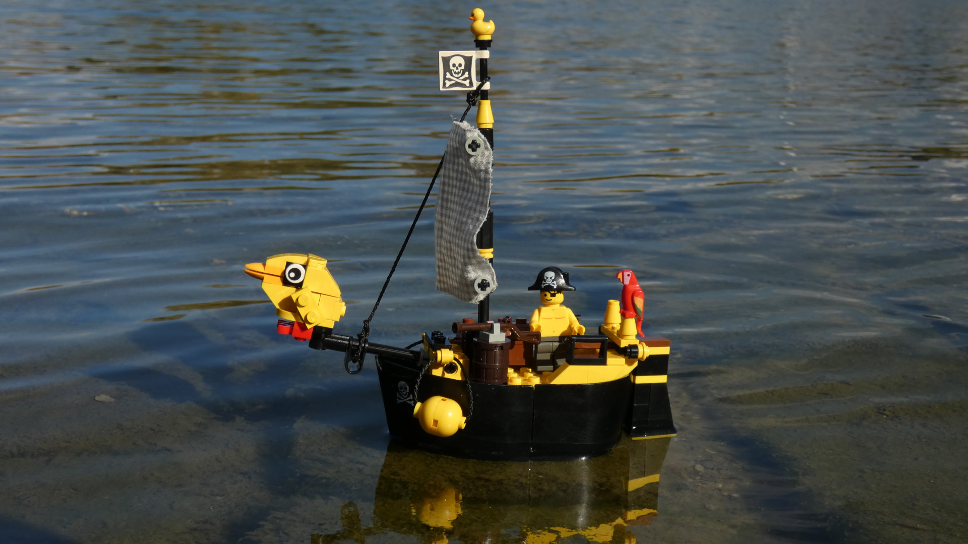Cute bathtub pirate ship