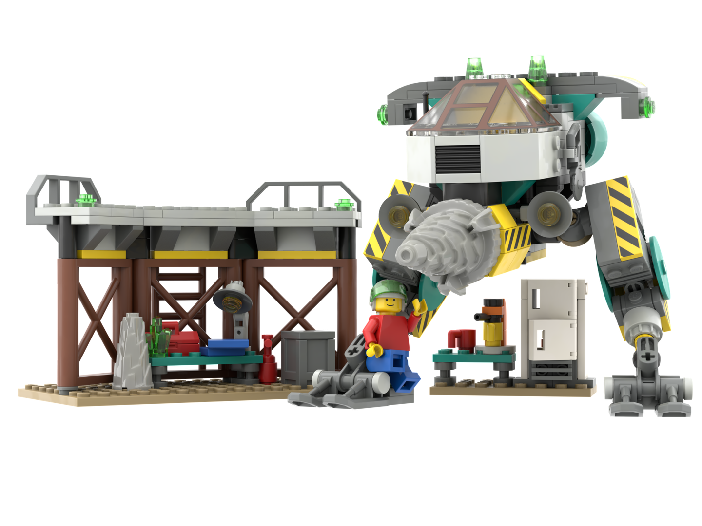 Rock Raiders Redux: Granite Grinder and Rock Raiders HQ