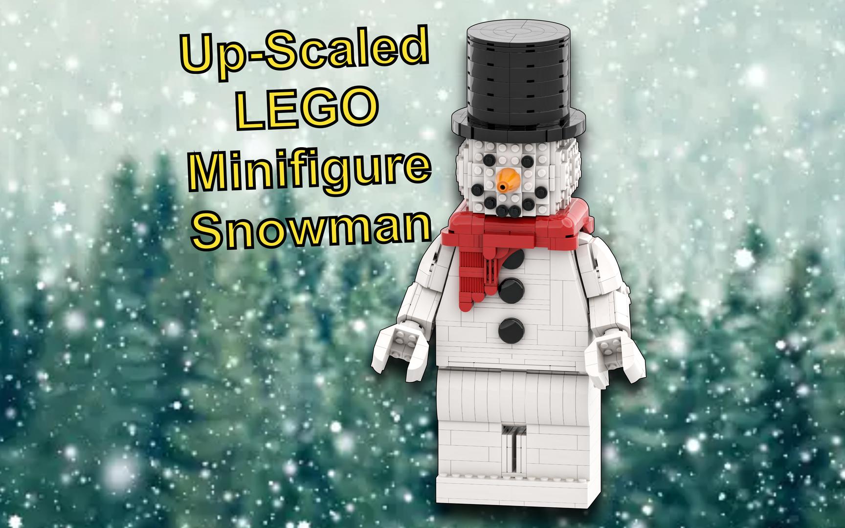 Up-Scaled LEGO Minifigure Snowman